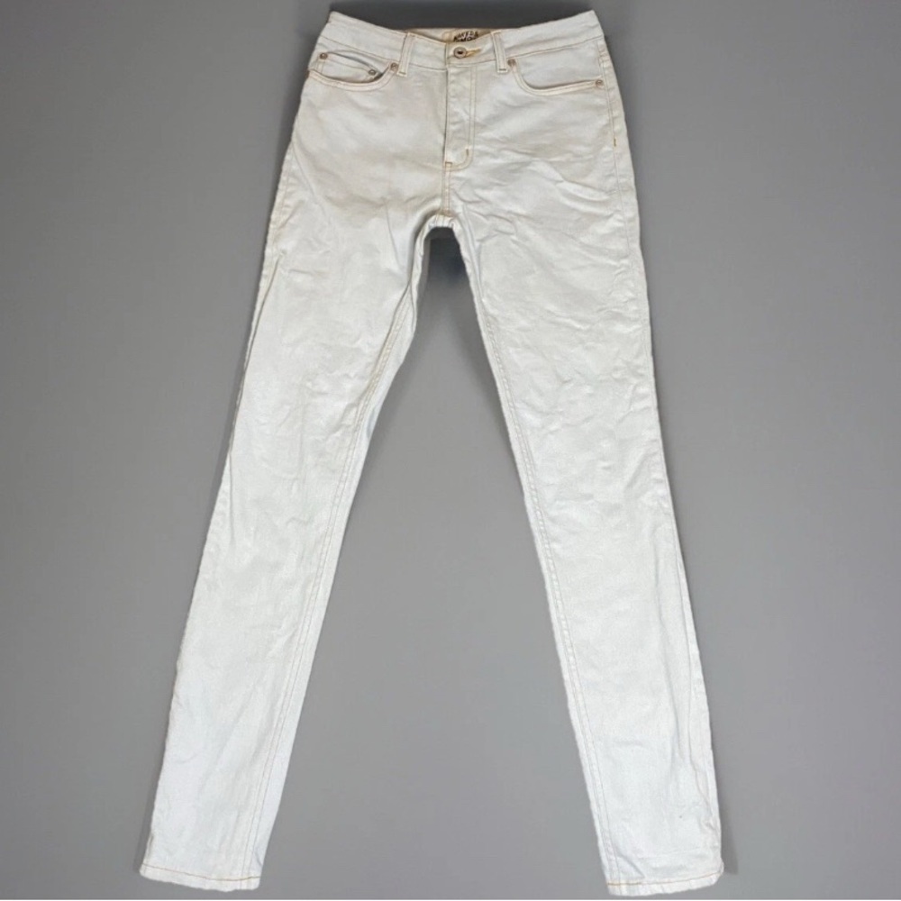 NAKED & FAMOUS Women’s Jeans High & Skinny‎ Power Stretch Powder Blue Size 29